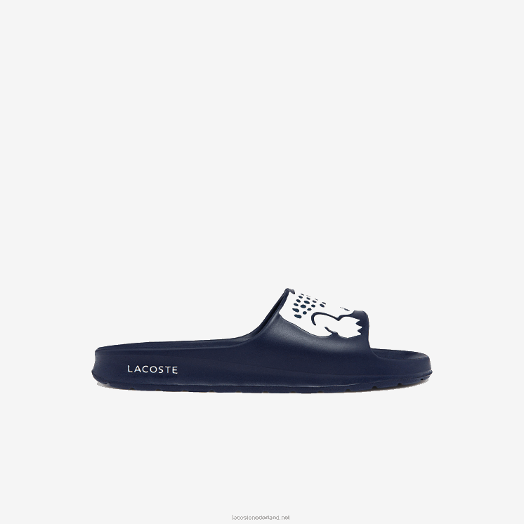 Lacoste croco 2.0 synthetische glijbanen 0828H1755 marine & wit 092 Heren