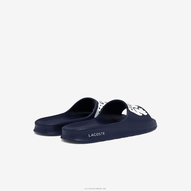 Lacoste croco 2.0 synthetische glijbanen 0828H1755 marine & wit 092 Heren