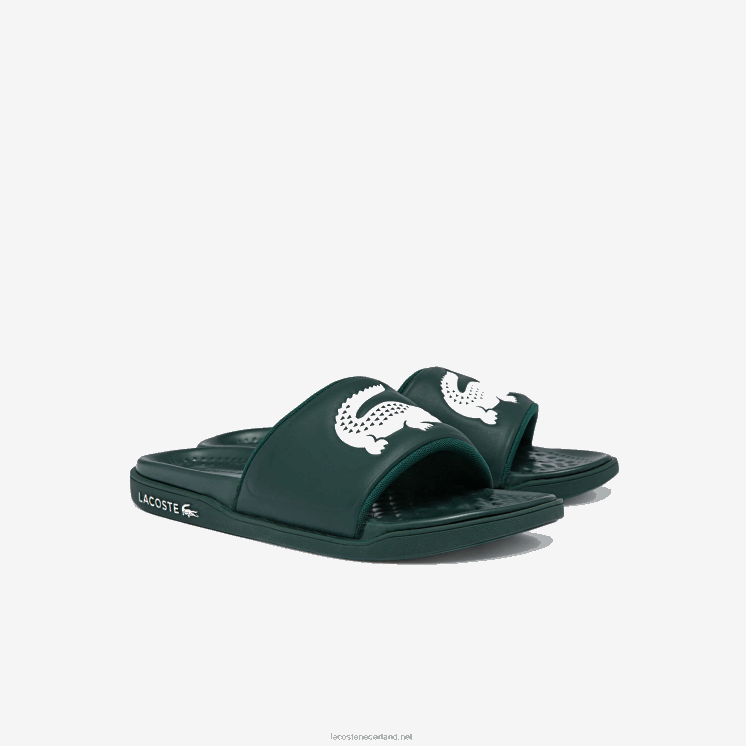 Lacoste croco dualiste synthetische logobandjes 0828H1764 donkergroen wit 2d2 Heren