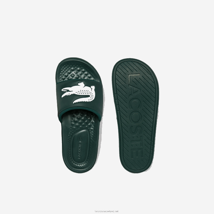 Lacoste croco dualiste synthetische logobandjes 0828H1764 donkergroen wit 2d2 Heren