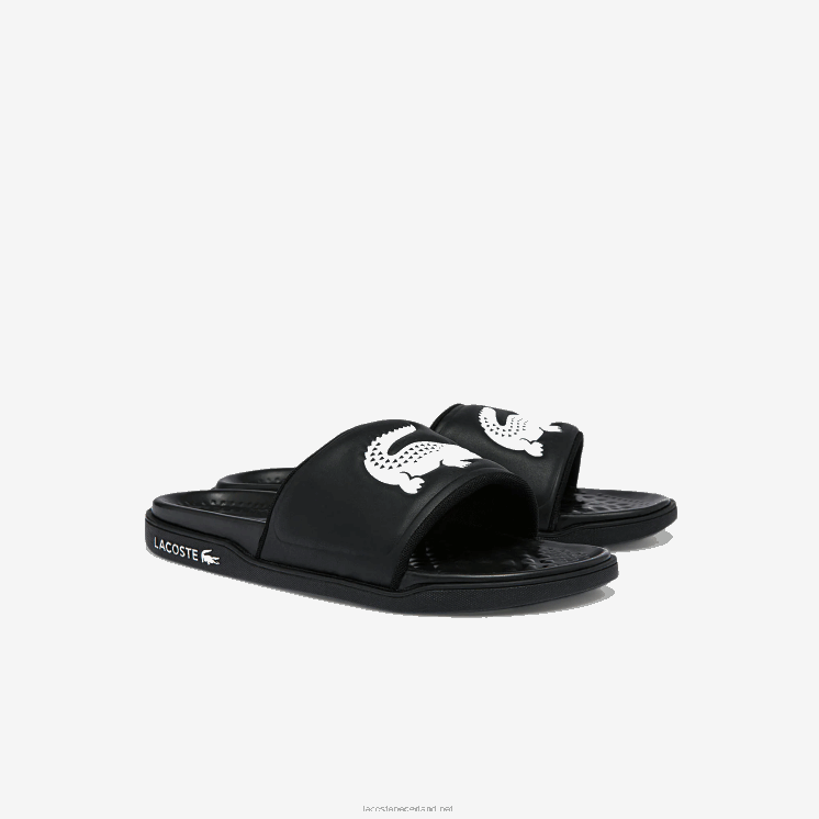 Lacoste croco dualiste synthetische logobandjes 0828H1765 zwart-wit 312 Heren