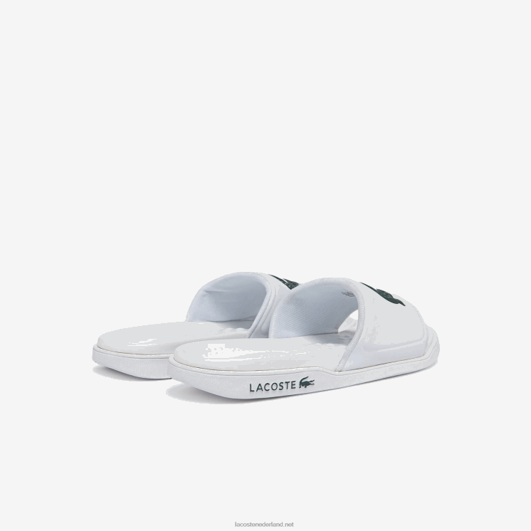 Lacoste croco dualiste synthetische logobandjes 0828H1766 wit & donkergroen 1r5 Heren