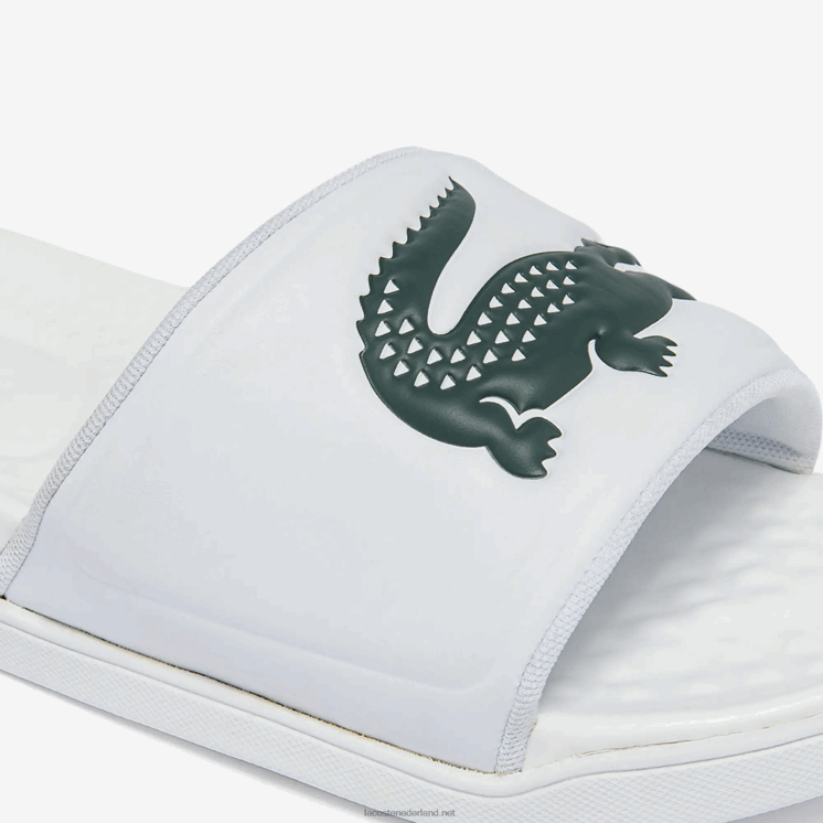 Lacoste croco dualiste synthetische logobandjes 0828H1766 wit & donkergroen 1r5 Heren