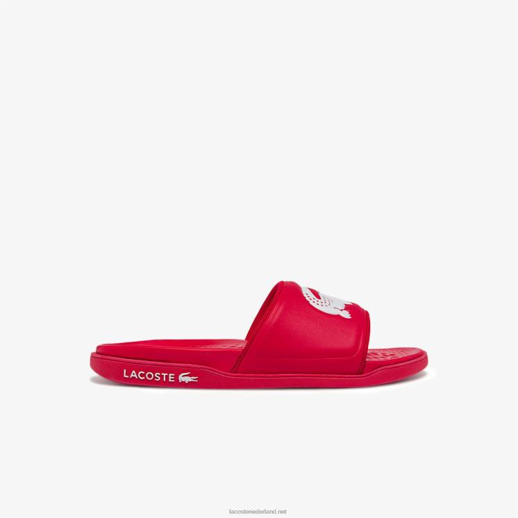 Lacoste croco dualiste synthetische logobandjes 0828H1767 rood wit 17k Heren
