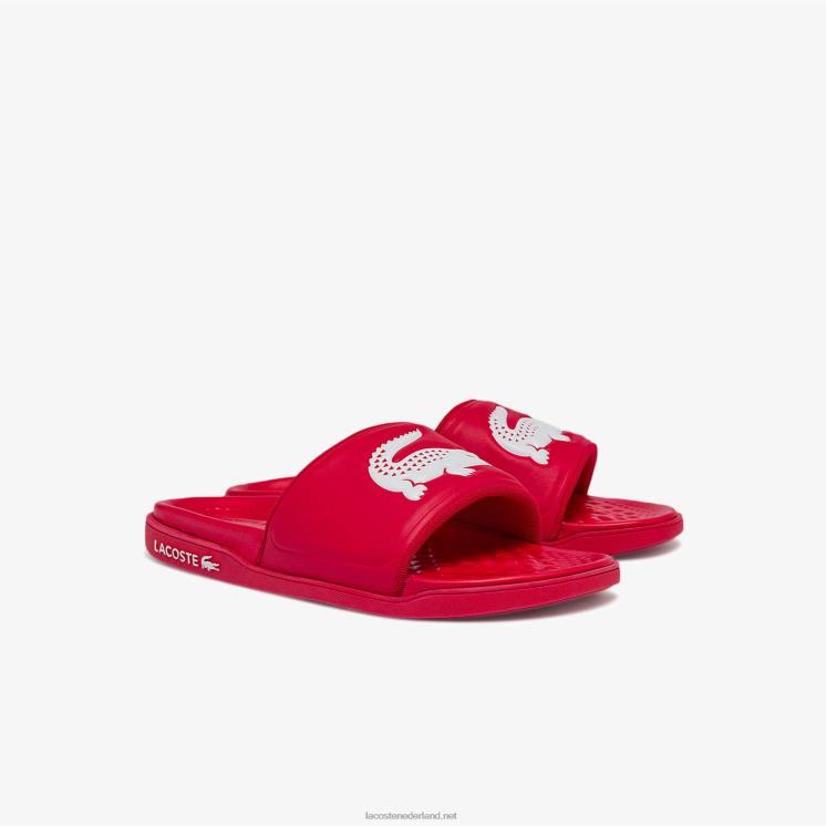 Lacoste croco dualiste synthetische logobandjes 0828H1767 rood wit 17k Heren