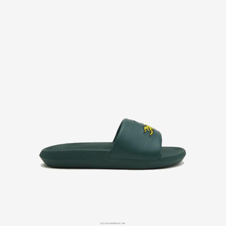 Lacoste croco synthetische dia's 0828H1762 groen 1m8 Heren