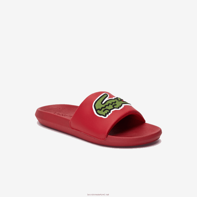 Lacoste croco synthetische dia's 0828H1810 rood groen t2q Heren