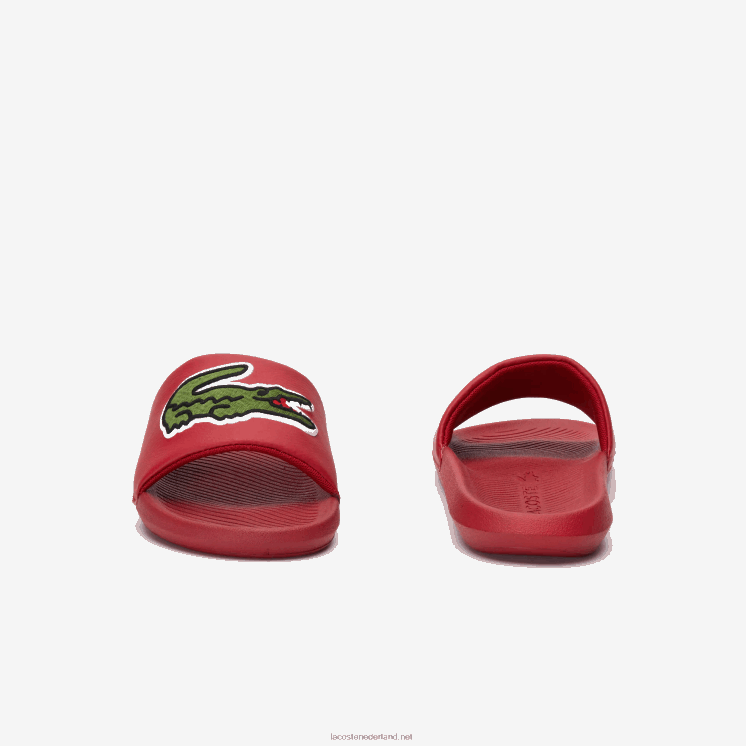 Lacoste croco synthetische dia's 0828H1810 rood groen t2q Heren