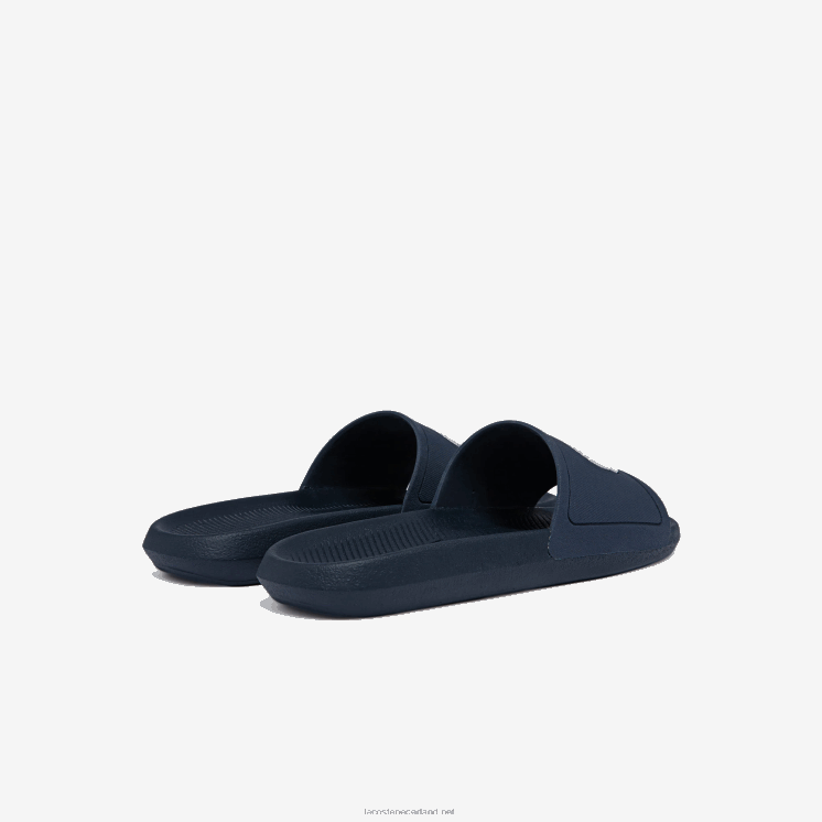 Lacoste croco waterafstotende synthetische glijbanen 0828H1820 marine & wit 092 Heren