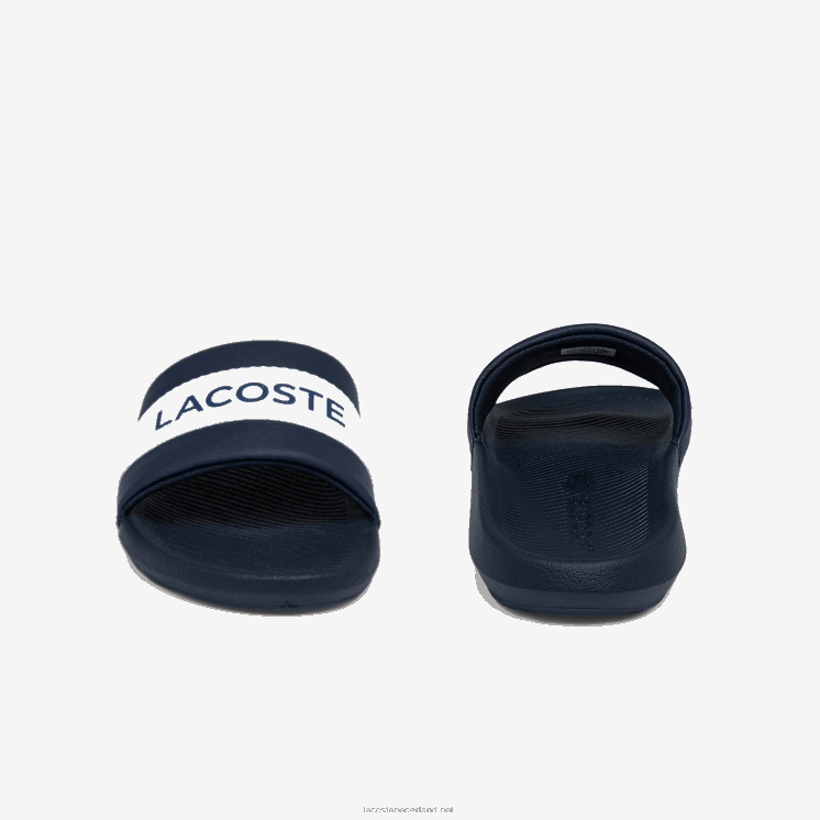Lacoste dia's met croco-textiellogo 0828H1775 marine & wit 092 Heren