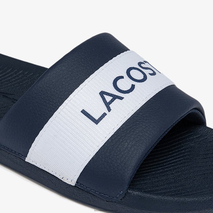 Lacoste dia's met croco-textiellogo 0828H1775 marine & wit 092 Heren