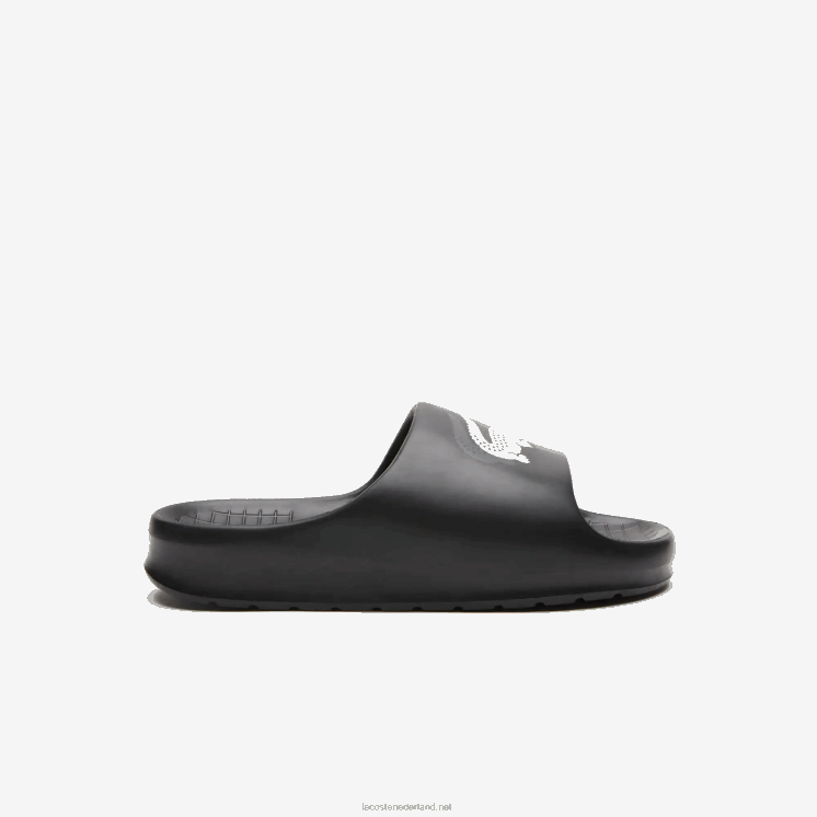 Lacoste serve slide 2.0 evo synthetische colorblock-dia's 0828H1740 zwart & gebroken wit 454 Heren