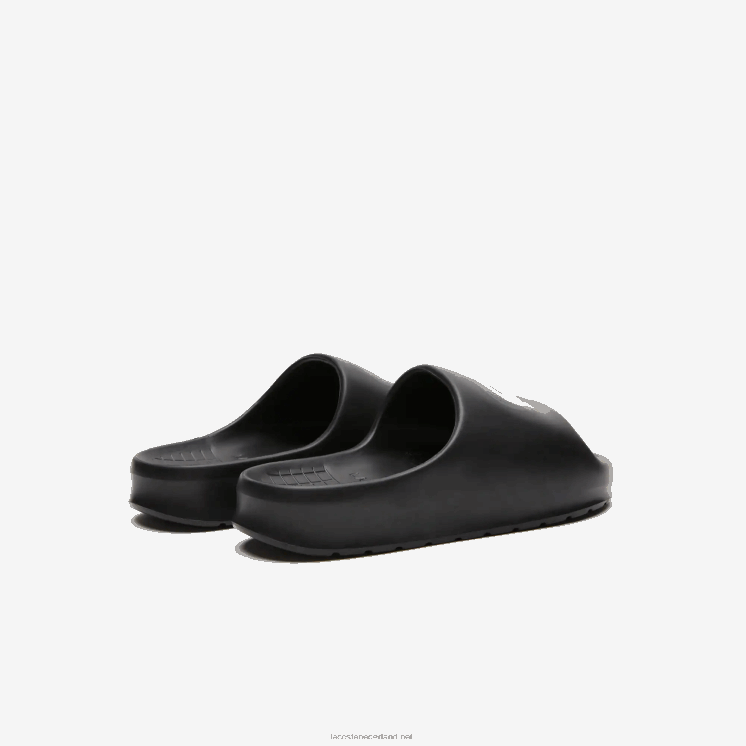 Lacoste serve slide 2.0 evo synthetische colorblock-dia's 0828H1740 zwart & gebroken wit 454 Heren