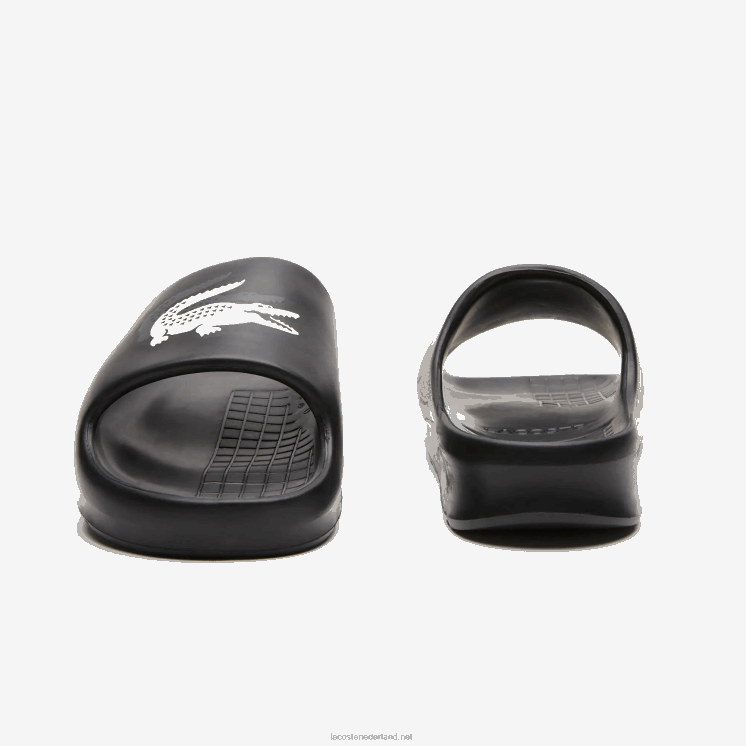 Lacoste serve slide 2.0 evo synthetische colorblock-dia's 0828H1740 zwart & gebroken wit 454 Heren