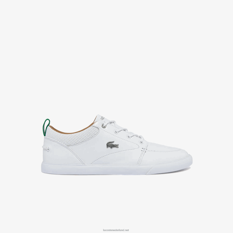 Lacoste Bayliss leren sneakers met geperforeerde kraag 0828H1759 wit 21g Heren