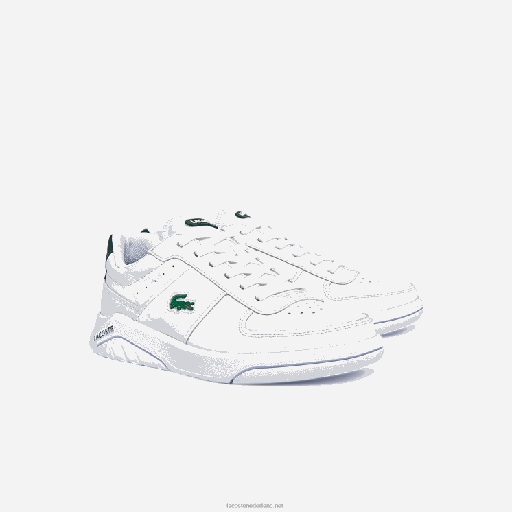 Lacoste Game Advance leren sneakers 0828H1916 wit & donkergroen 1r5 Heren