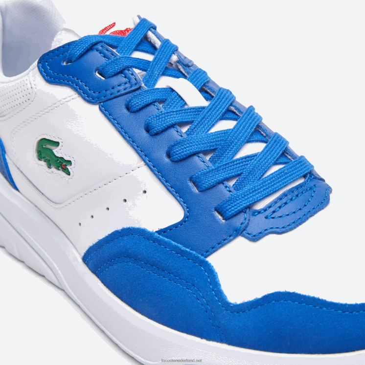 Lacoste Game Advance luxe leren sneakers 0828H1707 wit/blauw 080 Heren