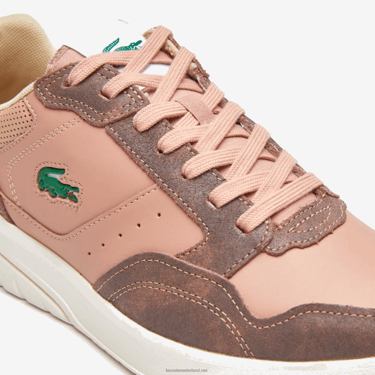 Lacoste Game Advance luxe leren sneakers 0828H1902 bruin wit 2c3 Heren
