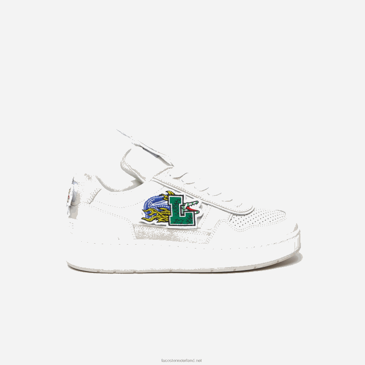 Lacoste ace clip leren sneakers 0828H1785 wit 21g Heren