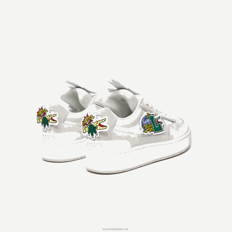 Lacoste ace clip leren sneakers 0828H1785 wit 21g Heren
