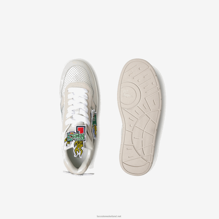 Lacoste ace clip leren sneakers 0828H1785 wit 21g Heren