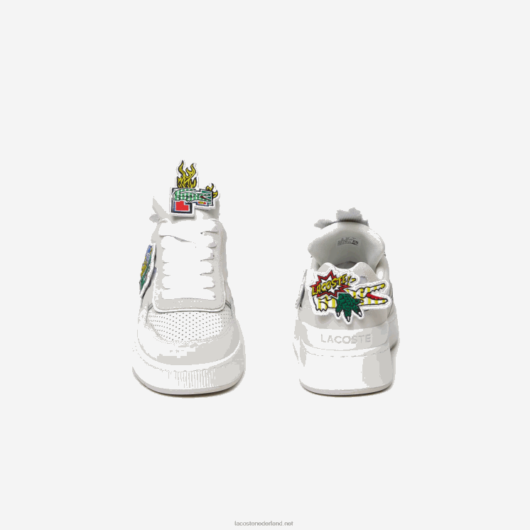 Lacoste ace clip leren sneakers 0828H1785 wit 21g Heren