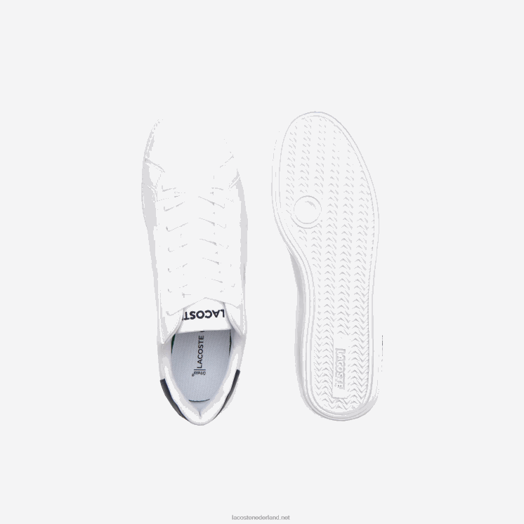 Lacoste afgestudeerde leren sneakers 0828H1912 wit & marine 042 Heren