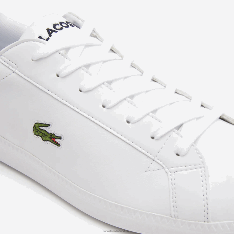 Lacoste afgestudeerde leren sneakers 0828H1912 wit & marine 042 Heren