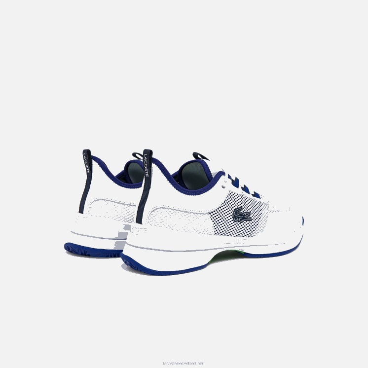 Lacoste ag-lt21 tennisschoenen van textiel en synthetisch materiaal 0828H1865 wit/blauw 080 Heren