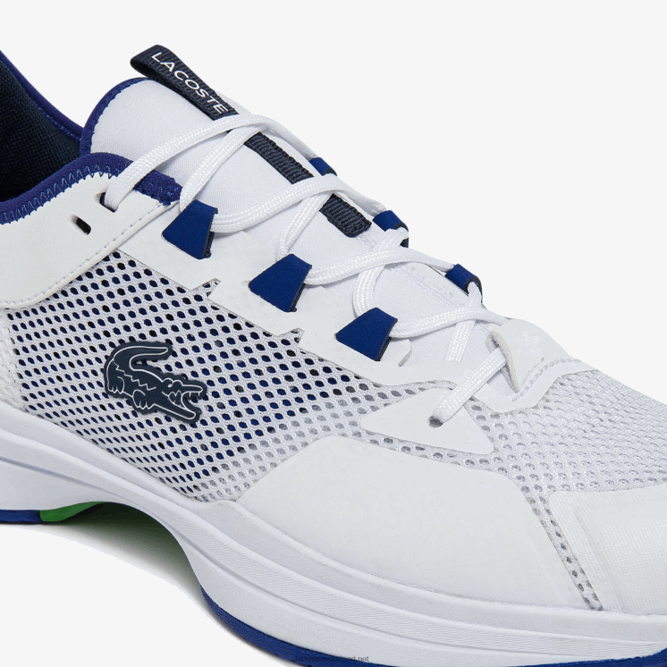 Lacoste ag-lt21 tennisschoenen van textiel en synthetisch materiaal 0828H1865 wit/blauw 080 Heren