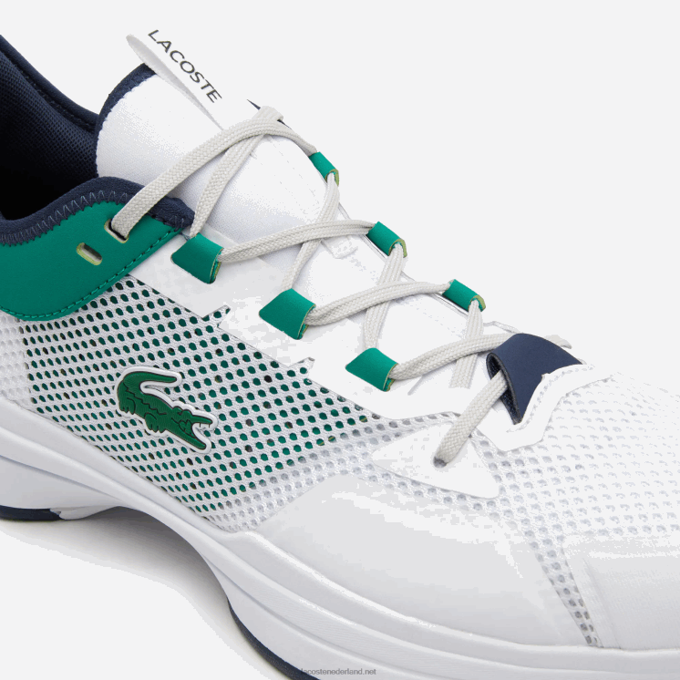 Lacoste ag-lt21 textiel tennisschoenen 0828H1903 wit/groen 082 Heren