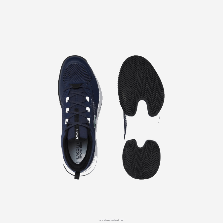 Lacoste ag-lt21 textiel tennisschoenen 0828H1904 marine & wit 092 Heren