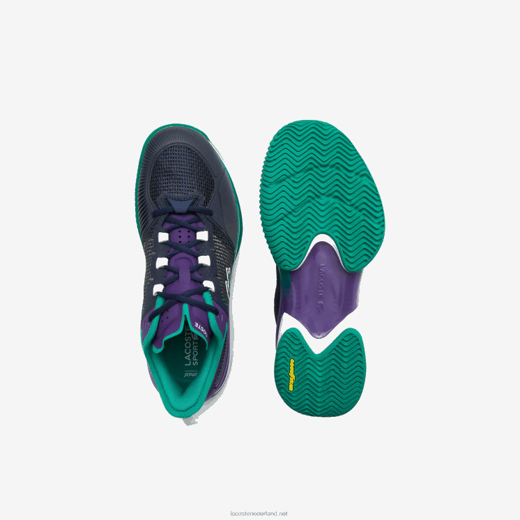 Lacoste ag-lt21 ultra textiel tennisschoenen 0828H1892 zwart turkoois 1s3 Heren