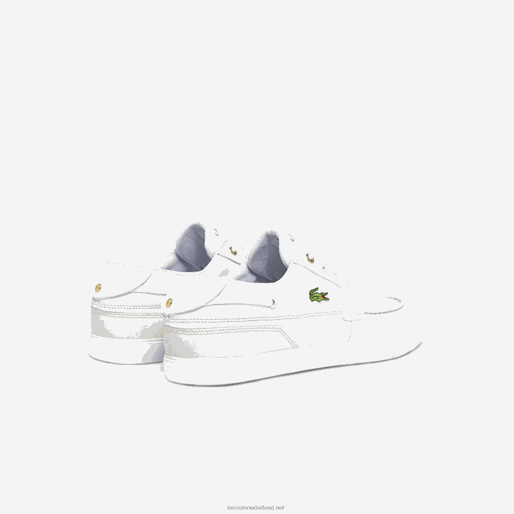 Lacoste bayliss dek lederen en synthetische bootschoenen 0828H1802 wit & gebroken wit 65t Heren