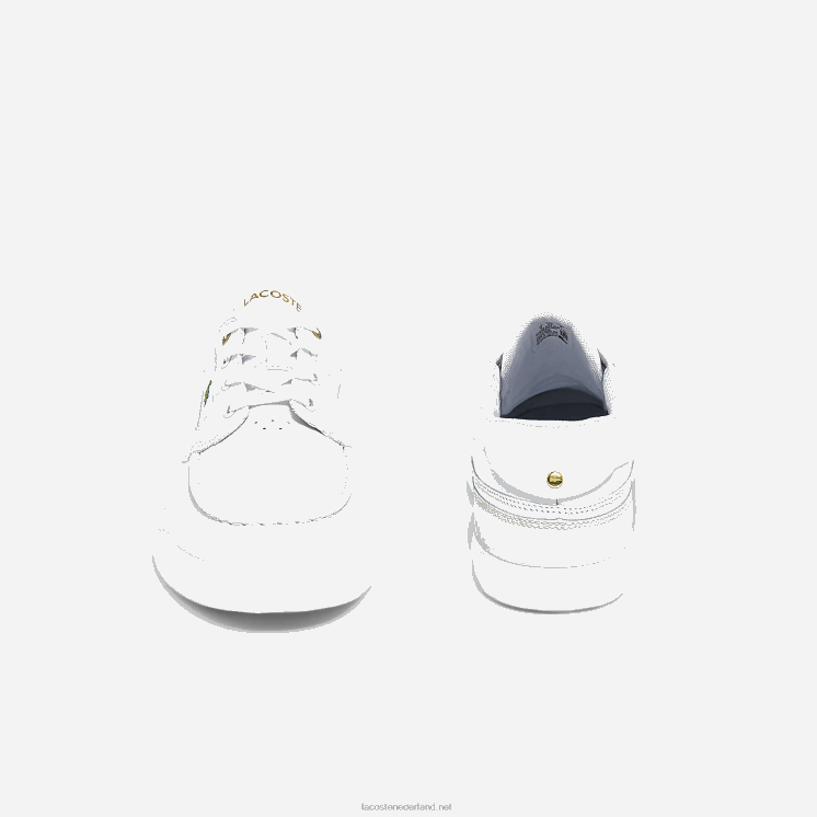 Lacoste bayliss dek lederen en synthetische bootschoenen 0828H1802 wit & gebroken wit 65t Heren