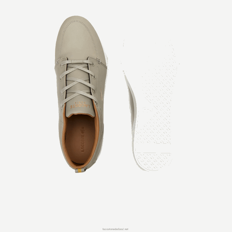 Lacoste bayliss leren bootschoenen 0828H1719 gebroken wit 18c Heren