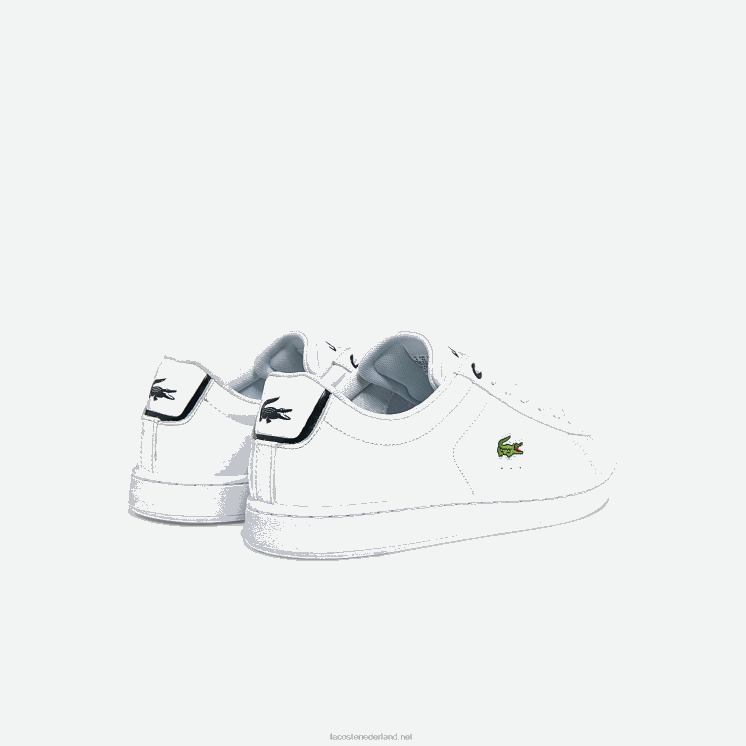 Lacoste carnaby bl leren sneakers 0828H1815 wit & marine 042 Heren
