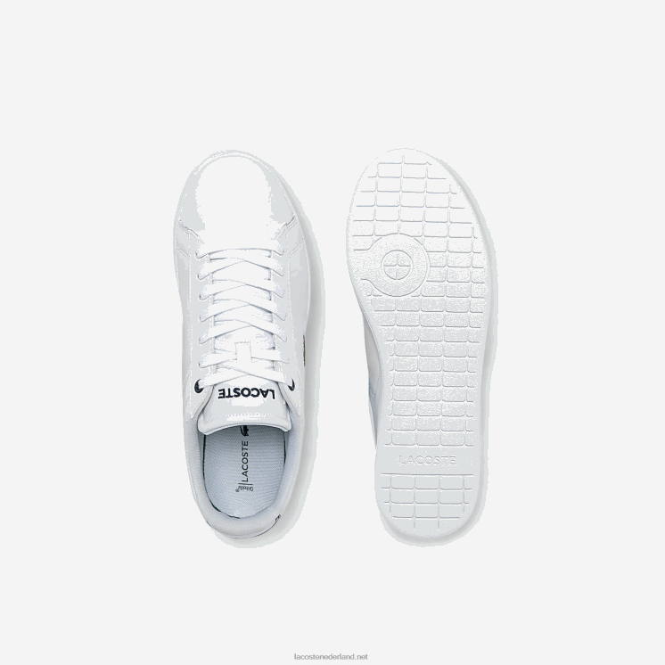 Lacoste carnaby bl leren sneakers 0828H1815 wit & marine 042 Heren