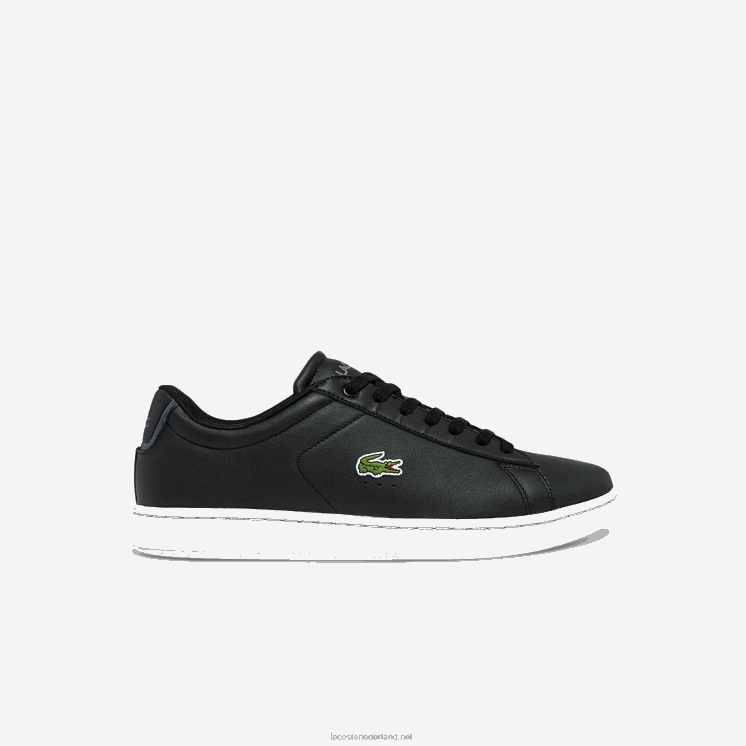 Lacoste carnaby bl leren sneakers 0828H1816 zwart-wit 312 Heren