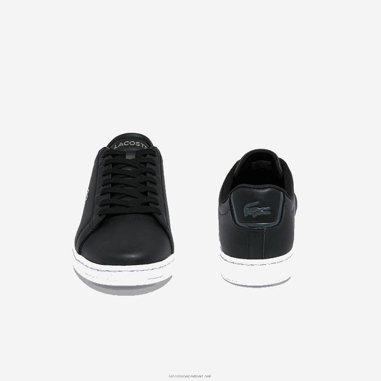 Lacoste carnaby bl leren sneakers 0828H1816 zwart-wit 312 Heren