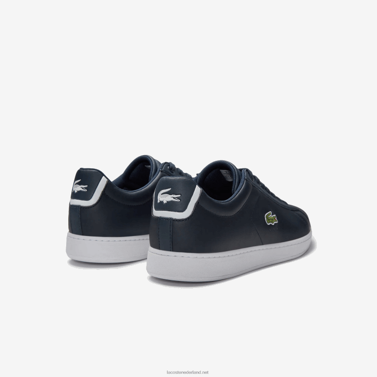 Lacoste carnaby evo leren sneakers 0828H1874 marineblauw 003 Heren