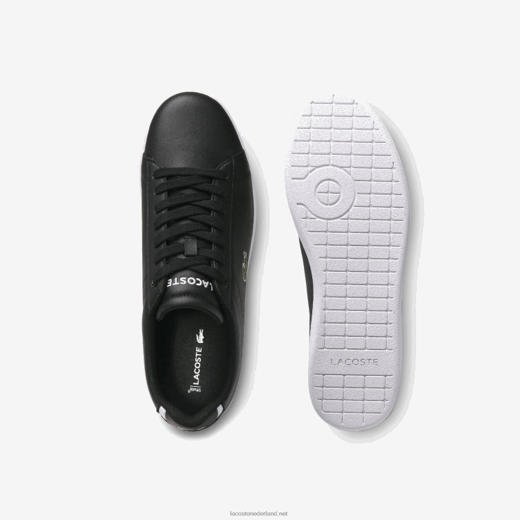 Lacoste carnaby evo leren sneakers 0828H1875 zwart 024 Heren