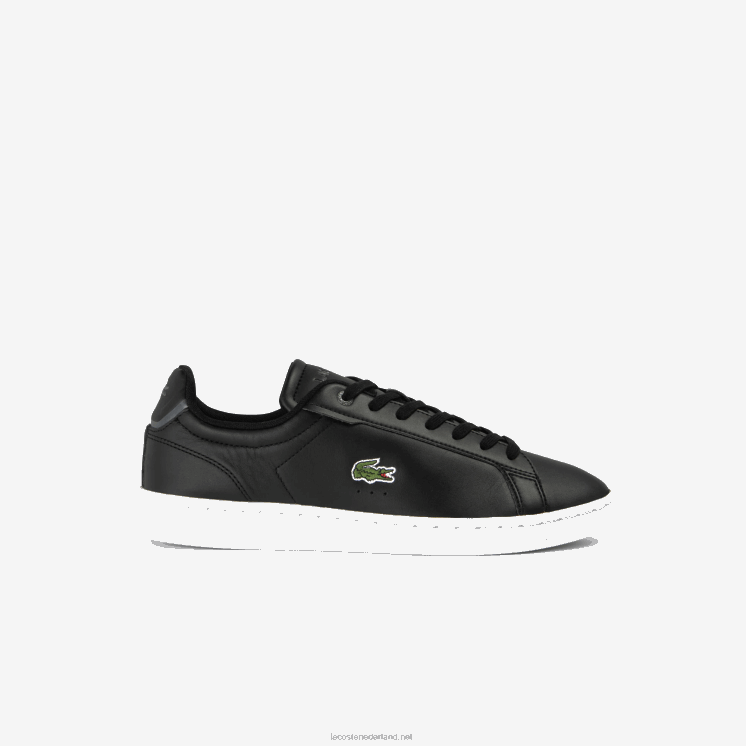 Lacoste carnaby pro bl leren tonale sneakers 0828H1742 zwart-wit 312 Heren