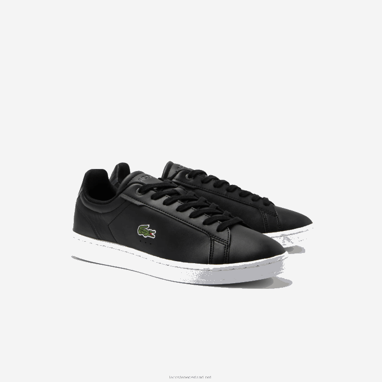 Lacoste carnaby pro bl leren tonale sneakers 0828H1742 zwart-wit 312 Heren