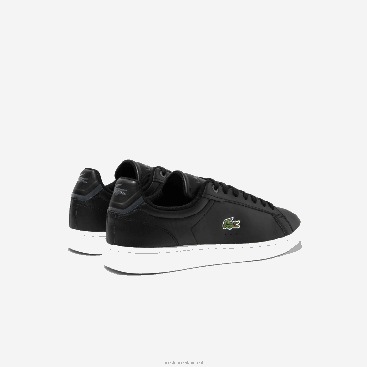 Lacoste carnaby pro bl leren tonale sneakers 0828H1742 zwart-wit 312 Heren