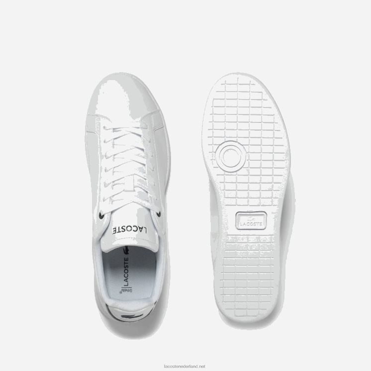 Lacoste carnaby pro bl leren tonale sneakers 0828H1743 wit & marine 042 Heren