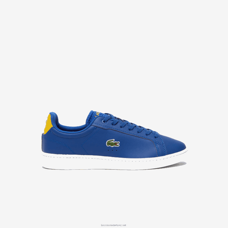 Lacoste carnaby pro lederen hak pop sneakers 0828H1744 donkerblauw & wit 121 Heren