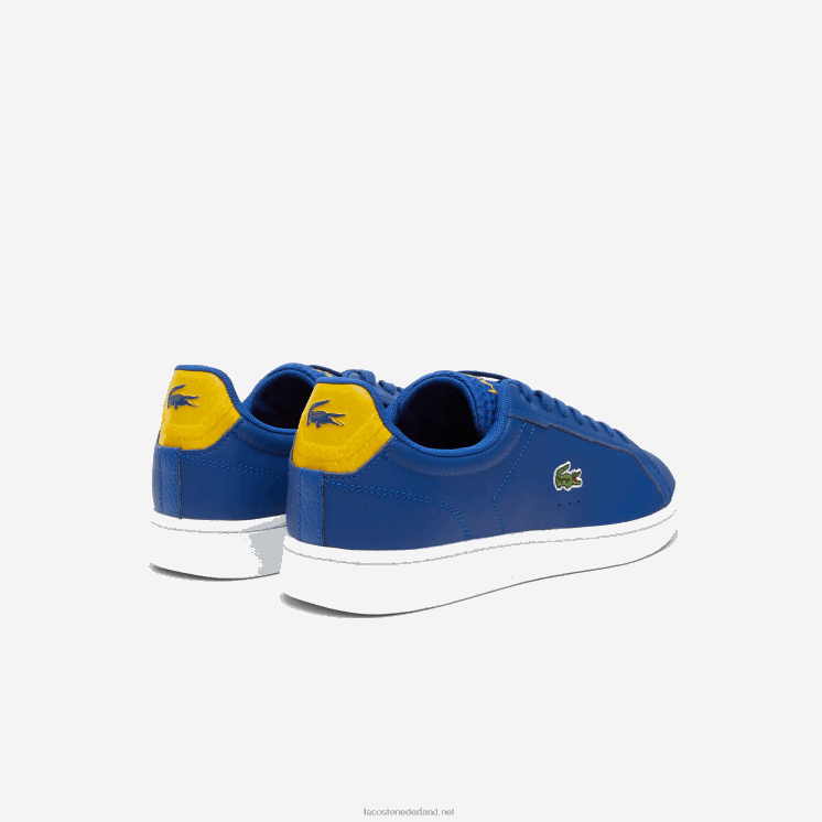 Lacoste carnaby pro lederen hak pop sneakers 0828H1744 donkerblauw & wit 121 Heren