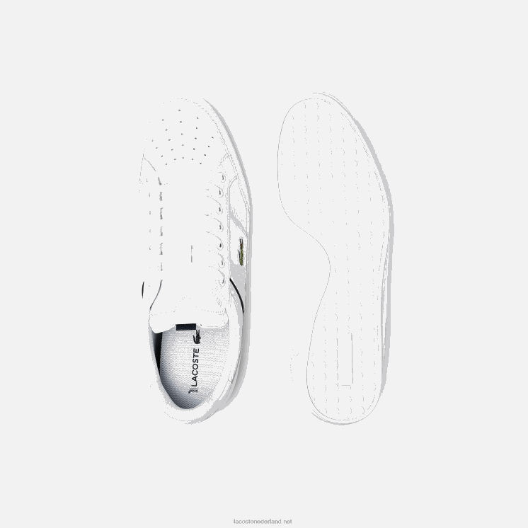 Lacoste chaymon leren en synthetische sneakers 0828H1713 wit & marine 042 Heren