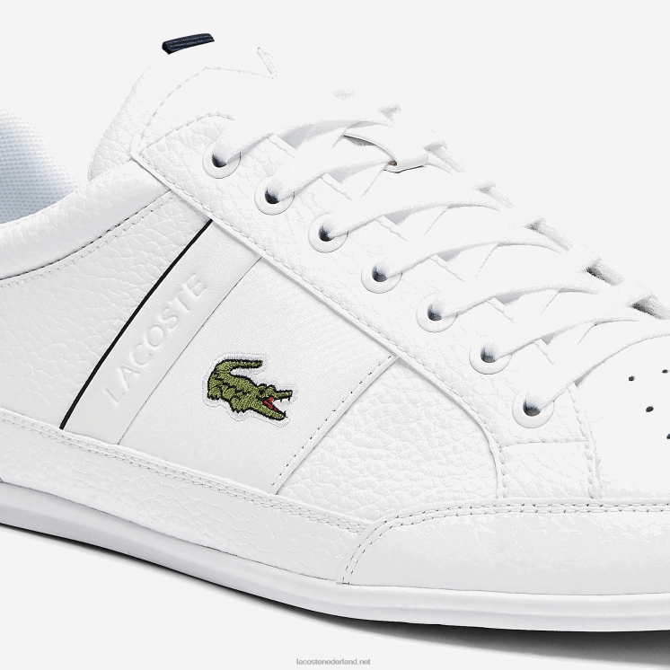 Lacoste chaymon leren en synthetische sneakers 0828H1713 wit & marine 042 Heren